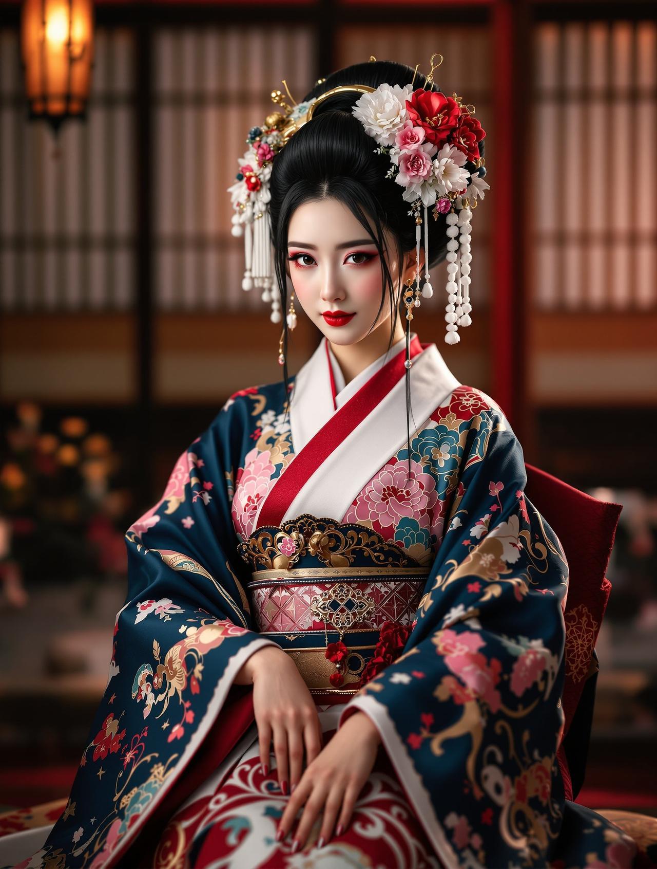 模特写真-COS写真-花魁美人角色扮演